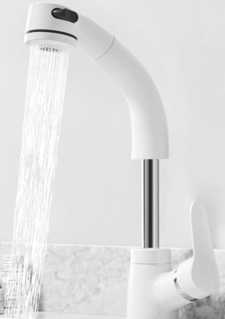 BowLift | FlexiStream Adjustable Bathroom Faucet Pull-Out Elegant Finish