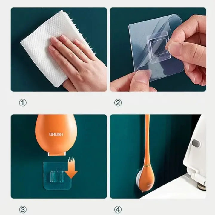 BowLift | Flexible Silicone Toilet Brush – Drip-Free & Wall-Mounted