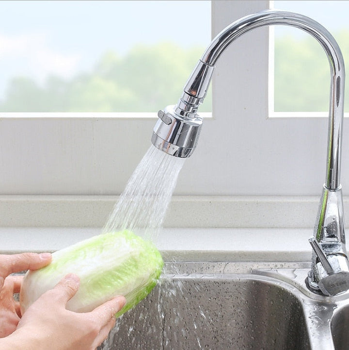 Water-saving attachment made of stainless steel, 360-degree movable and extendable | Bowlift