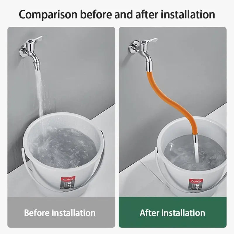 BowLift | Flexible 360° Faucet Extender – Easy Water Access