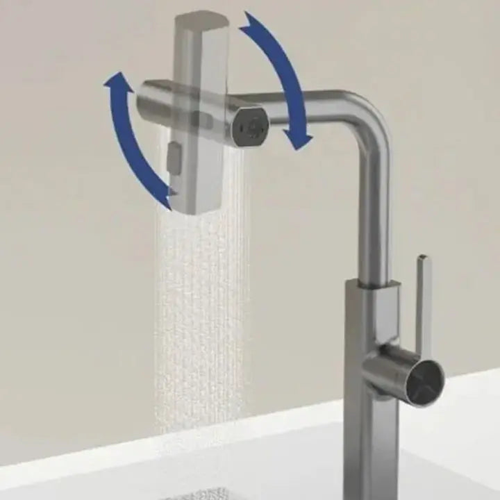 BowLift | Flexible waterfall kitchen faucet with multiple spray modes
