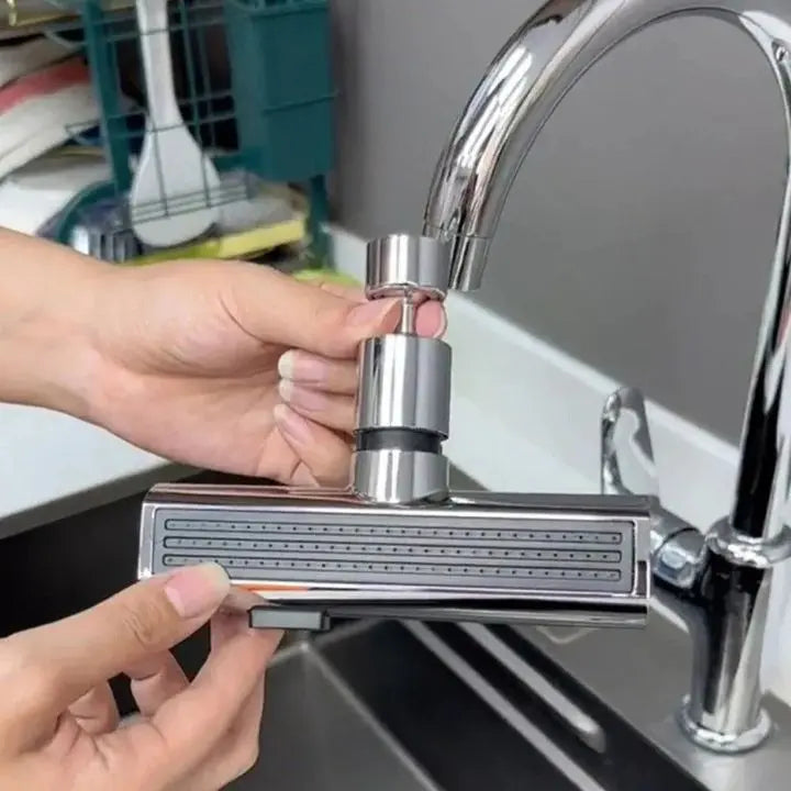 BowLift | Flexible waterfall kitchen faucet with multiple spray modes