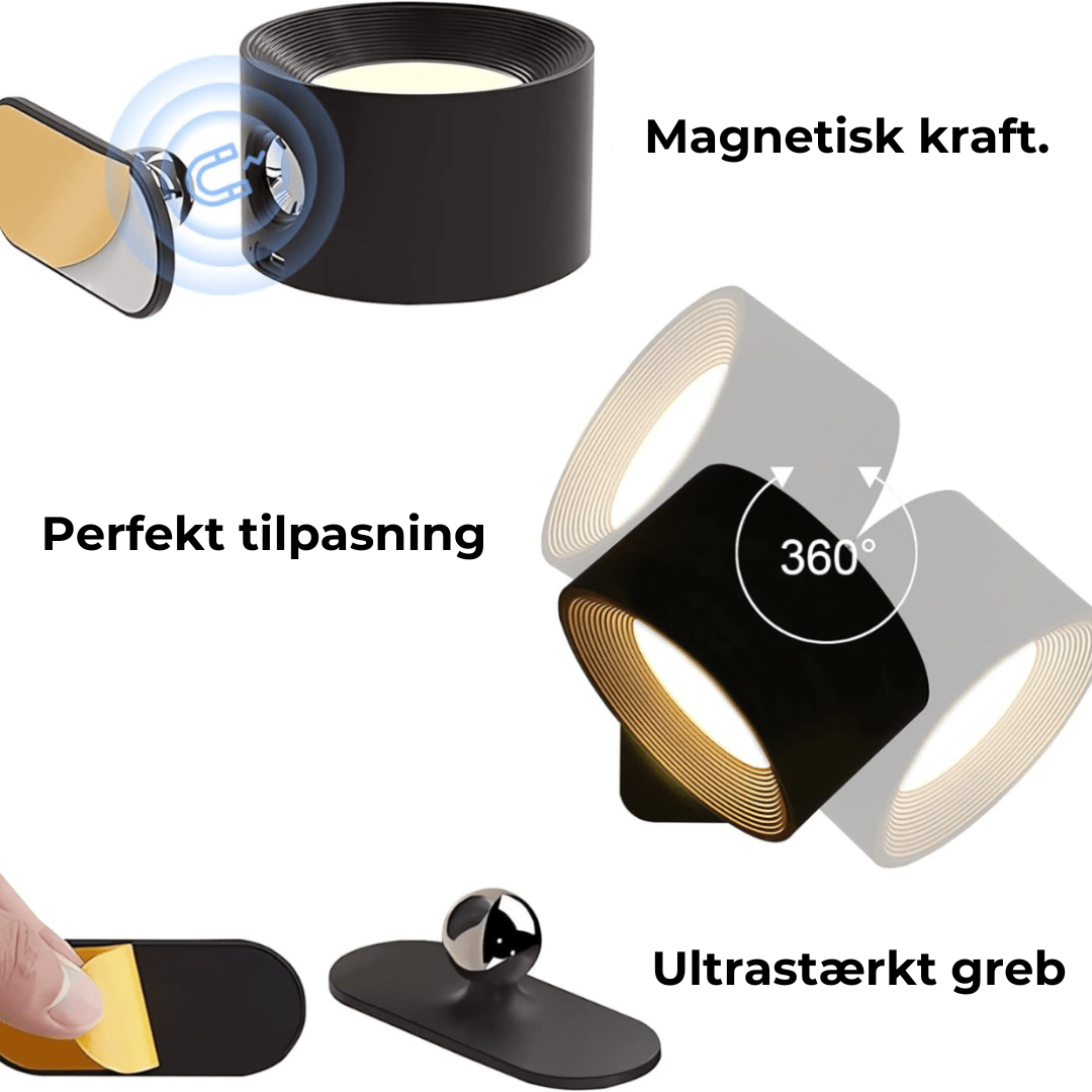 BowLift | Flexilight Wireless Wall Lamp Touch 360 Rotation