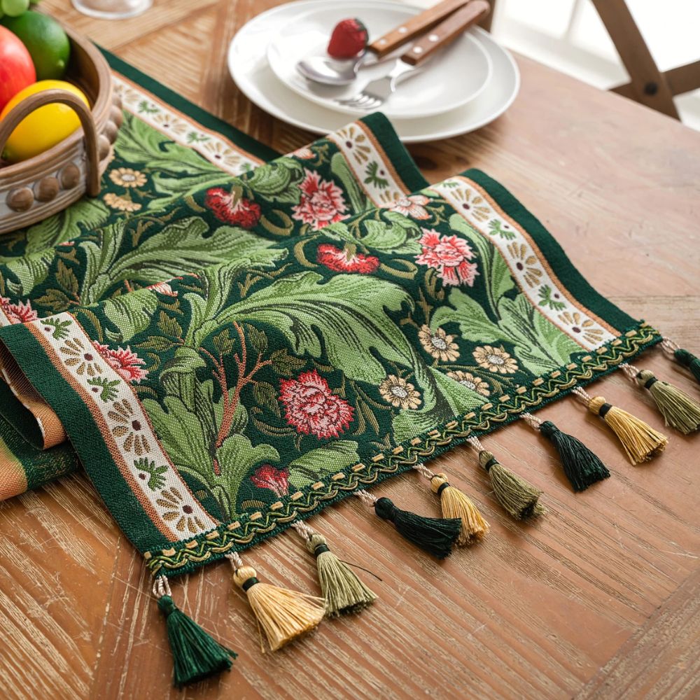 BowLift | Flora Vine Embroidered Table Runner
