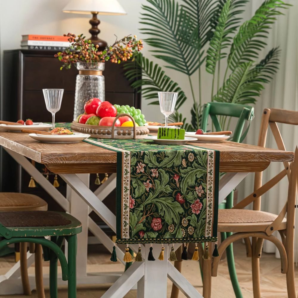 BowLift | Flora Vine Embroidered Table Runner