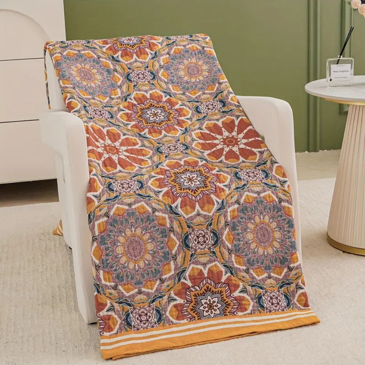 BowLift | Boho Flora Tone Cotton Blanket
