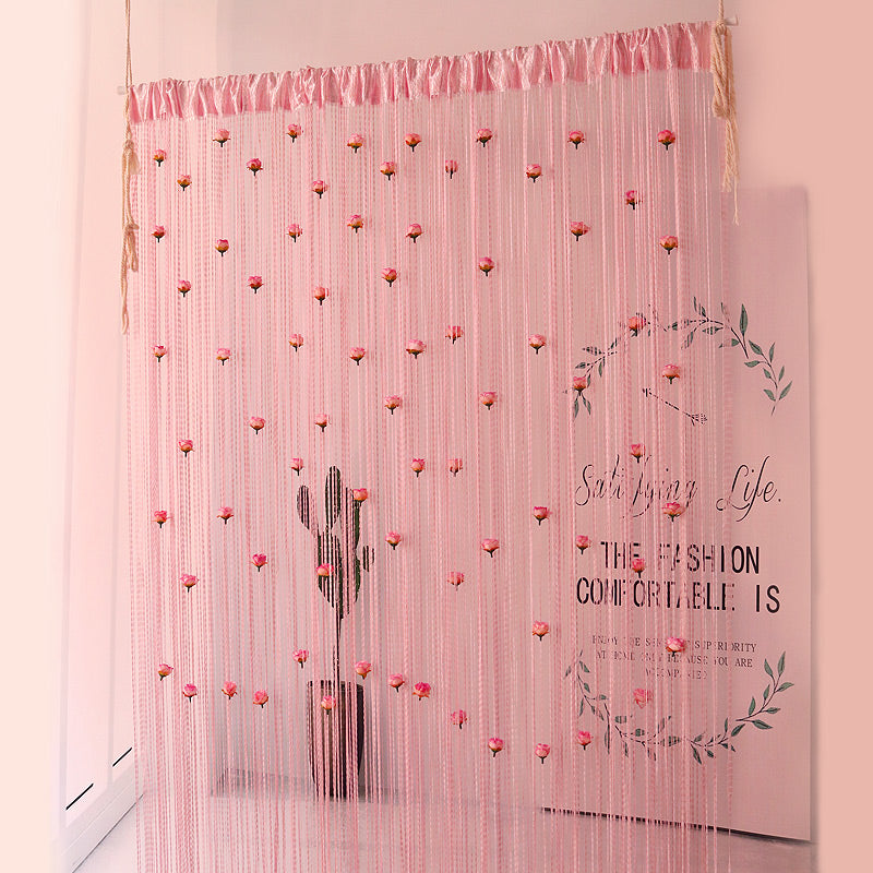 BowLift | Floral Decorative Hanging Room Divider Curtain