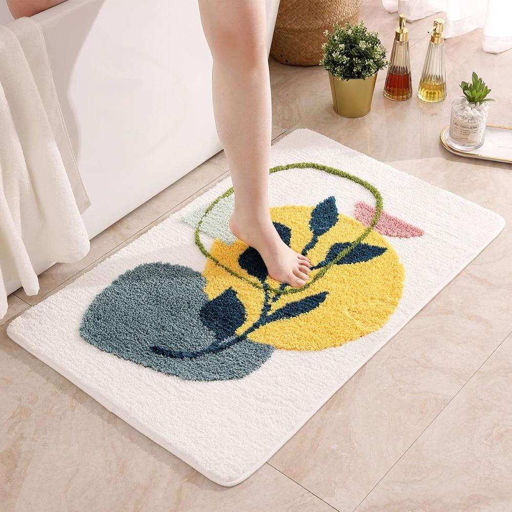BowLift | Floral Non-Slip Bathmat