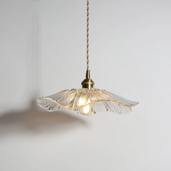 BowLift | Romantic Hanging Lamp with Floral Glass Shade