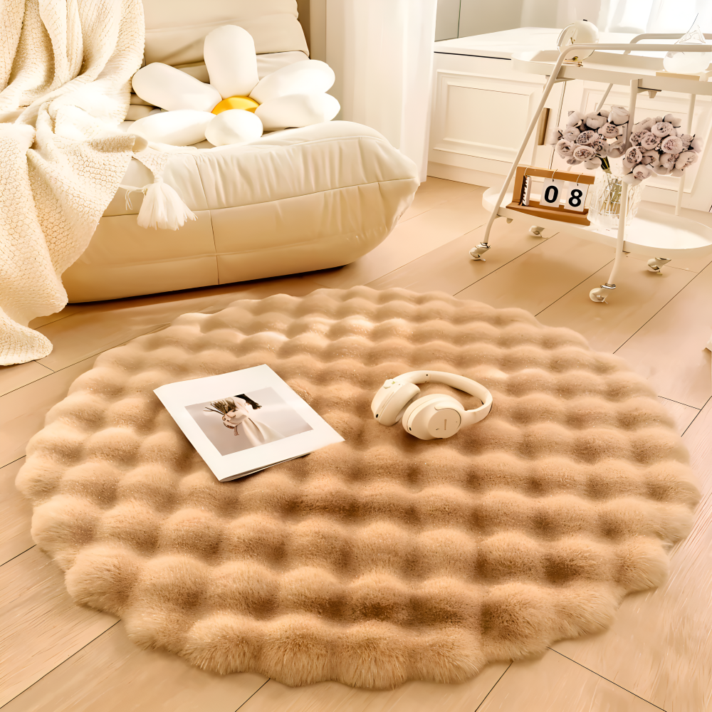 BowLift | Round Soft Non-slip Doormat – Cozy Fleece Home Decoration