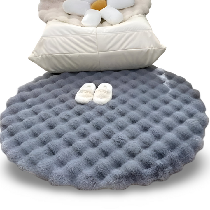 Round Velvety Soft Non-Slip Floor Mat – Cozy Fleece Home Decoration | Bowlift