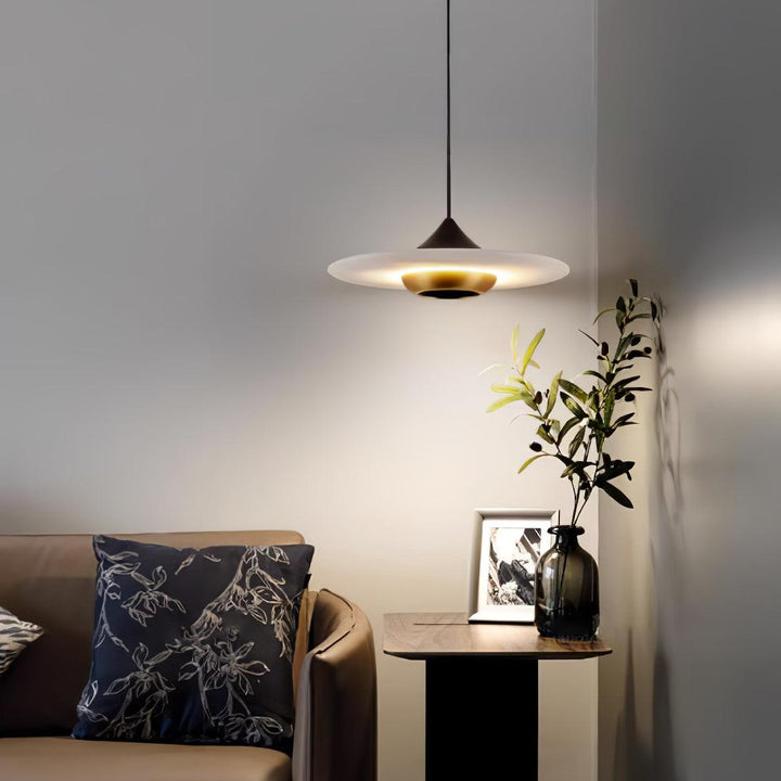 BowLift | OrbeMarbre Ceiling Lamp - Luxurious modern LED pendant light with marble