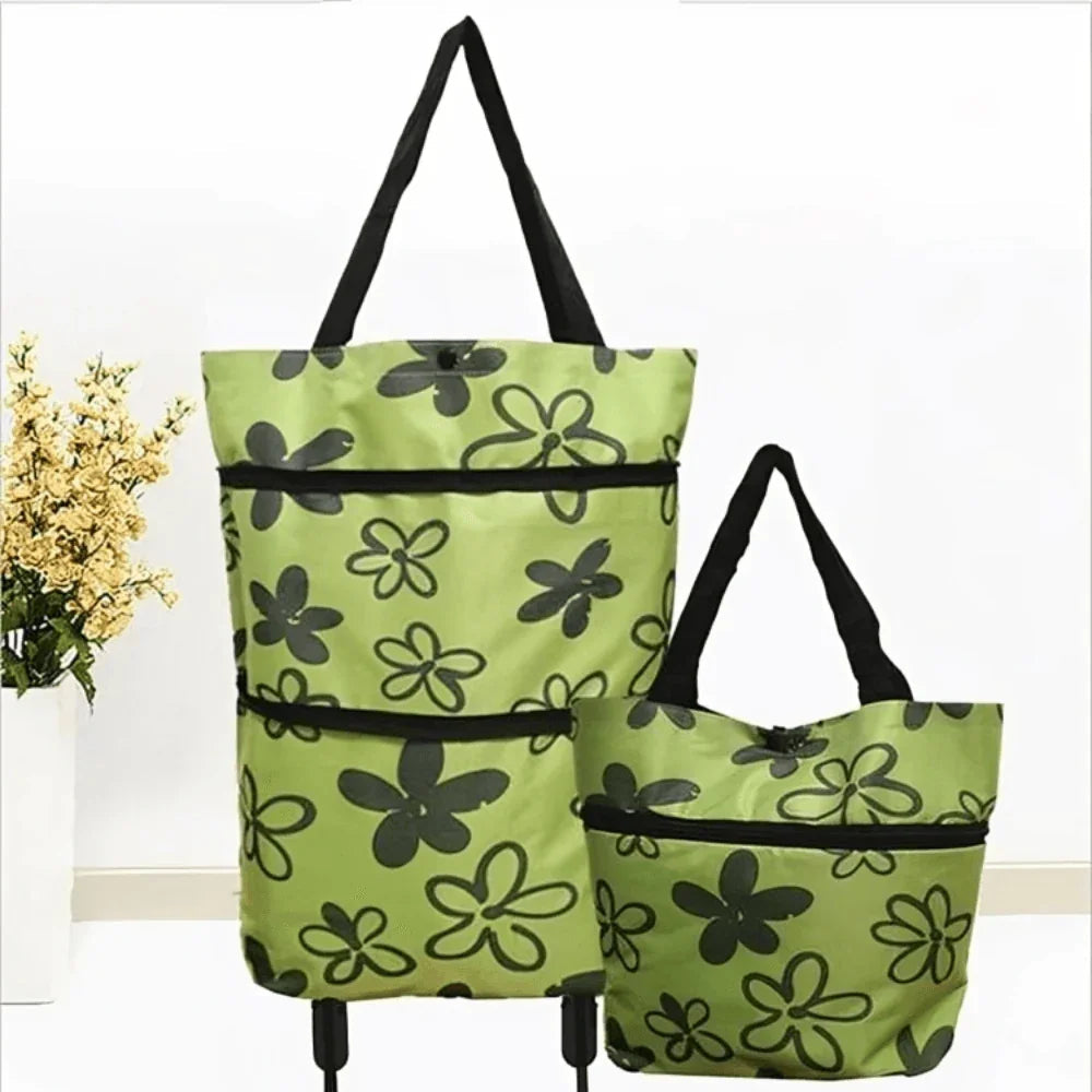 BowLift | Foldable Shopping Trolley Bag with Wheels – Eco-Friendly, Compact & Lightweight