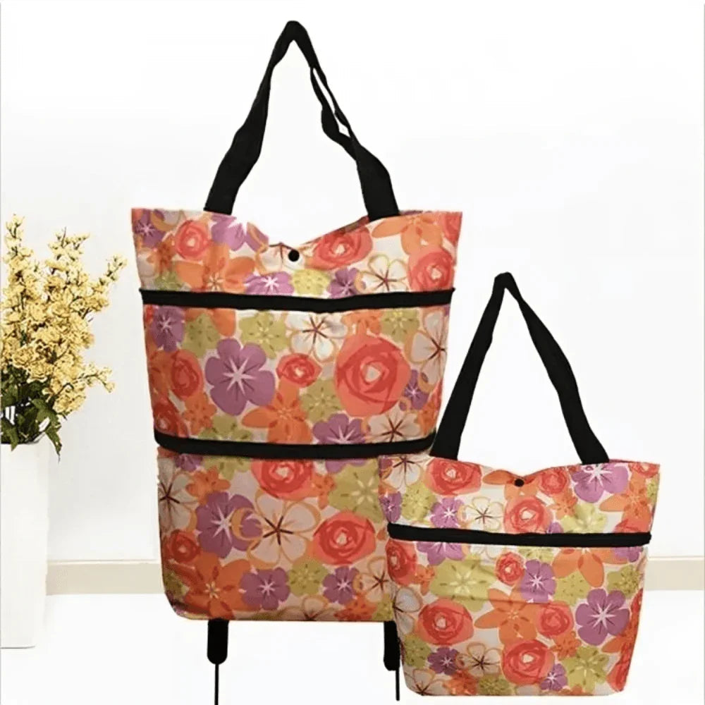 BowLift | Foldable Shopping Trolley Bag with Wheels – Eco-Friendly, Compact & Lightweight