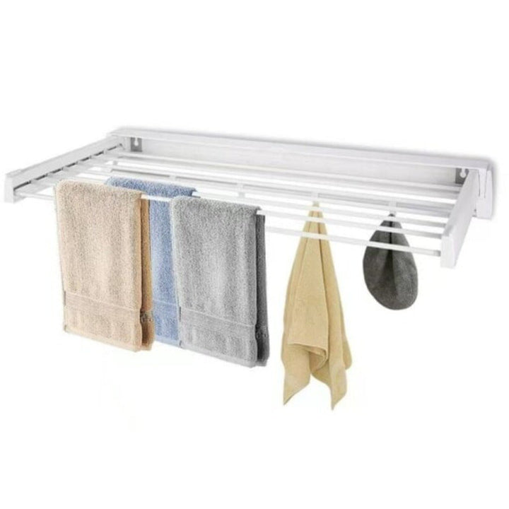 Wall-mounted clothes drying rack foldable | Bowlift