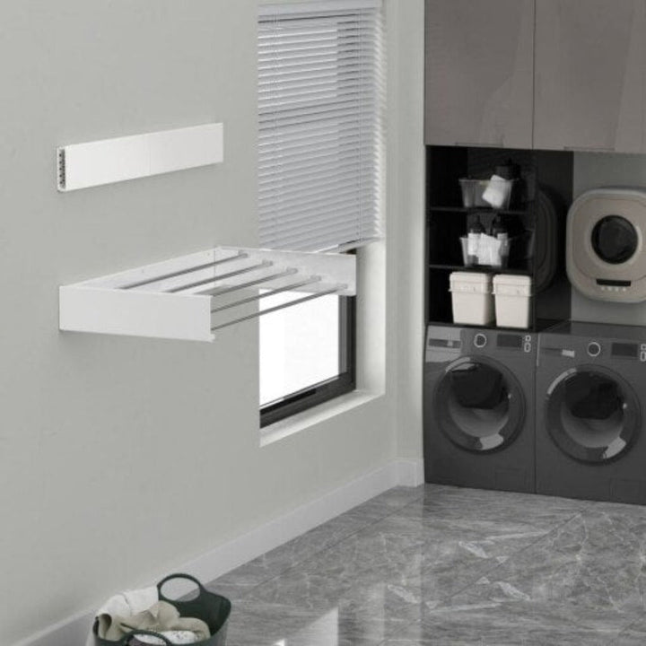 Wall-mounted clothes drying rack foldable | Bowlift