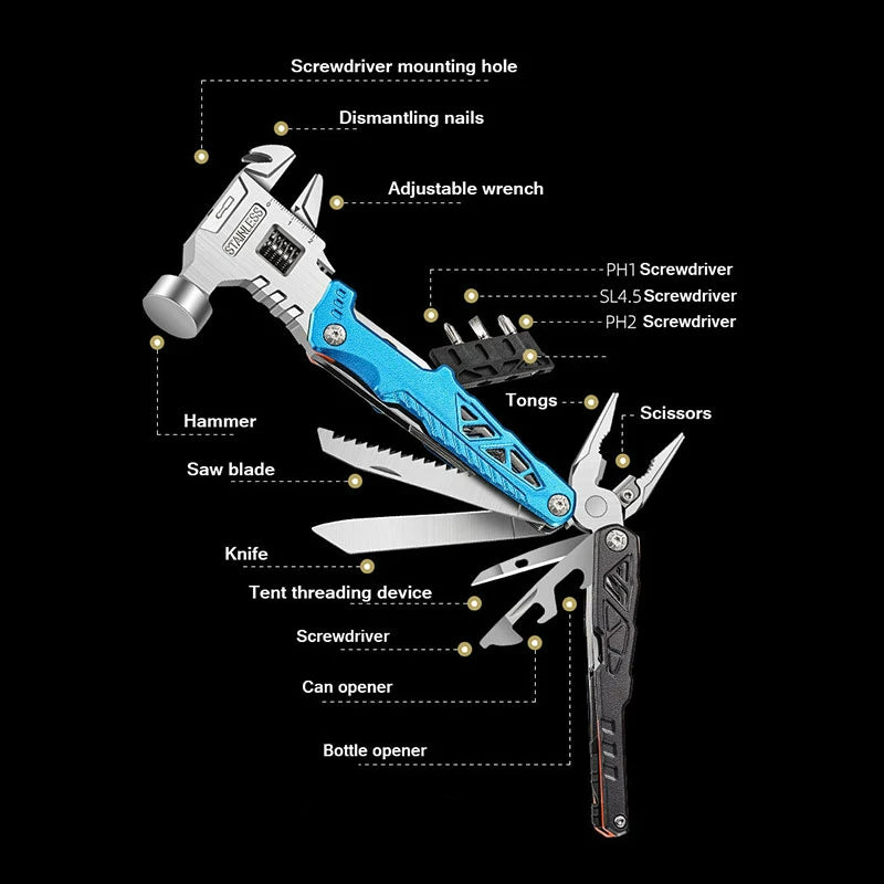 BowLift | Foldable Screwdriver Survival Kit Tool