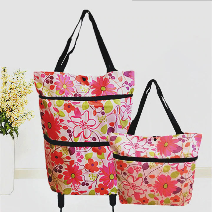 BowLift | 2 In 1 Folding Shopping Cart Tote Bag