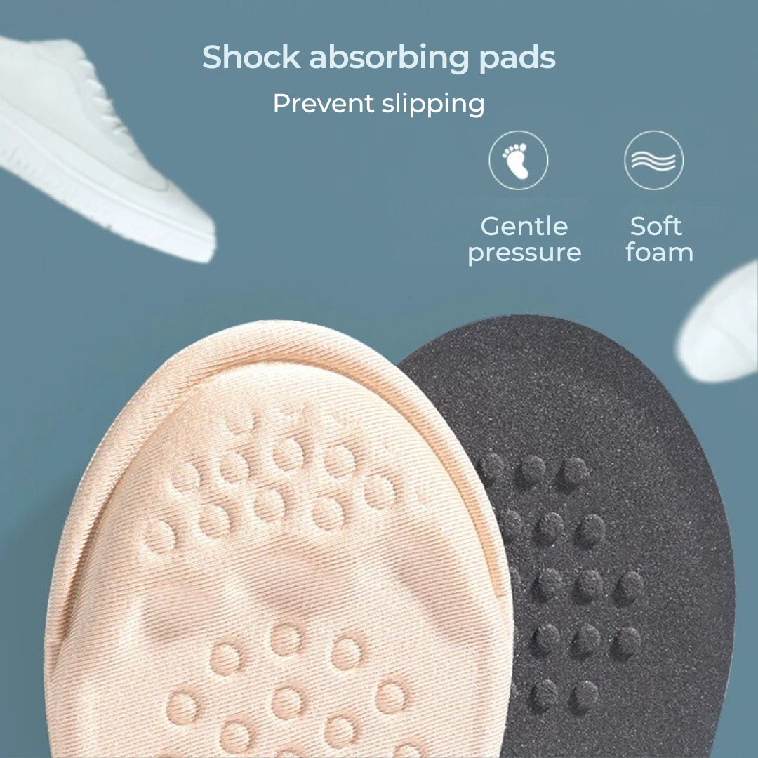 FootEase Shoes Half Insoles Forefoot Inserts | Foot Pain Relief - Shock Absorption - Custom Fit for Everyday Comfort Bowlift
