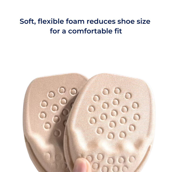 FootEase Shoes Half Insoles Forefoot Inserts | Foot Pain Relief - Shock Absorption - Custom Fit for Everyday Comfort Bowlift