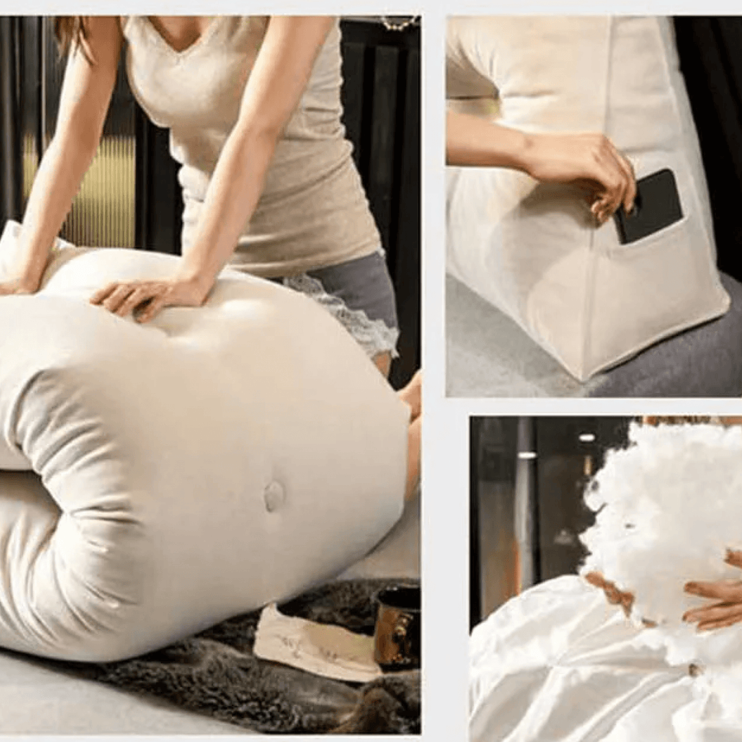 BowLift | Wedge Triangular Pillow Wedge for Headboard Bed Cushion