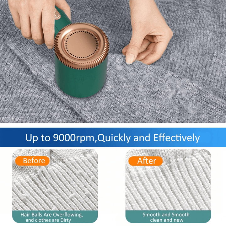 BowLift | Electric Portable Lint Bobble Remover Fabric Cloth Shaver Cat Hair Remover for Clothes Carpets and Rugs