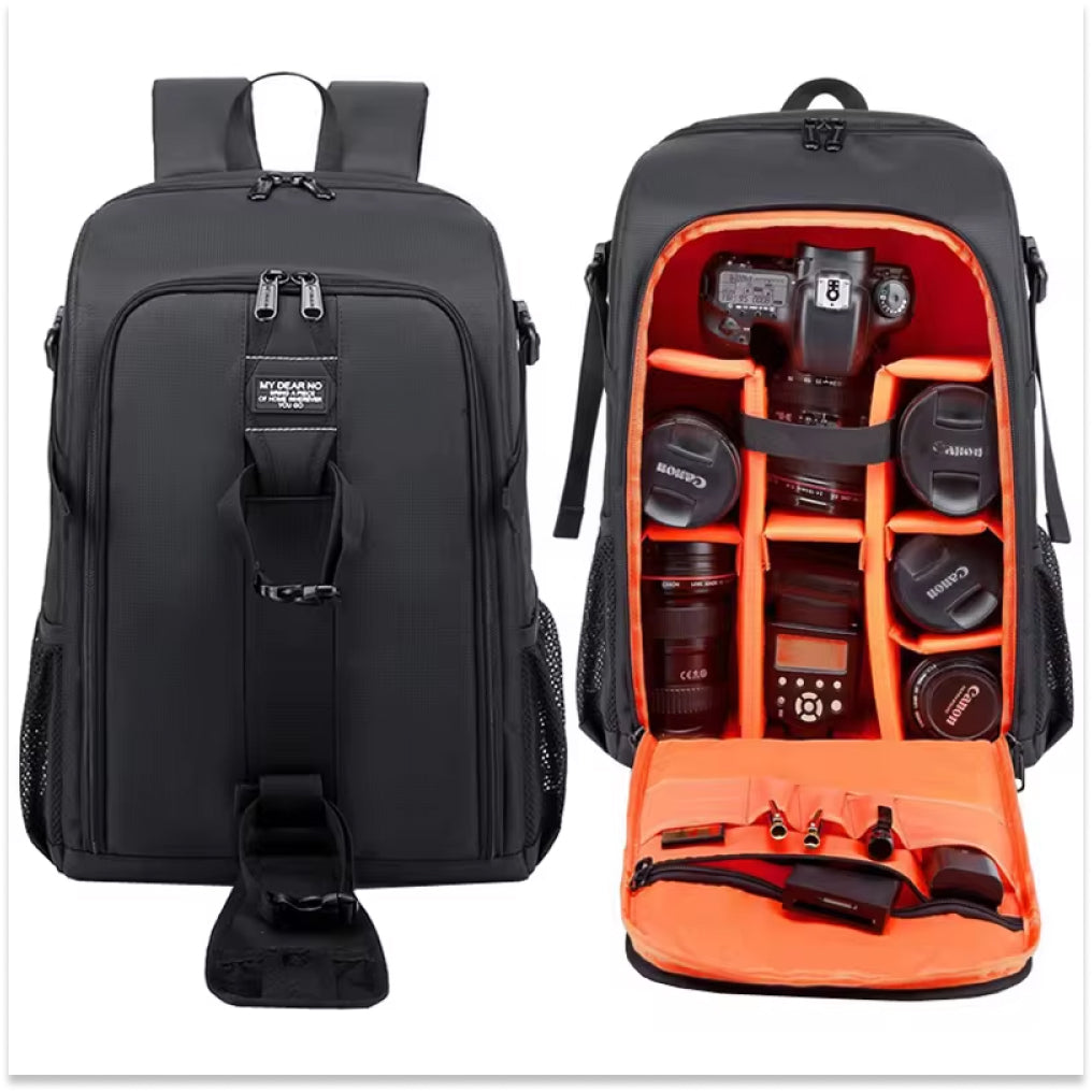 BowLift | Professional Camera Backpack | Waterproof Ripstop Nylon | Modular Padded Dividers for DSLR/Mirrorless Gear | Integrated Tripod Mount & Weather Shield