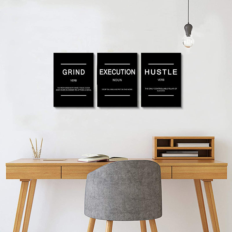 Framed Canvas Wall Art Positive Quote | Bowlift