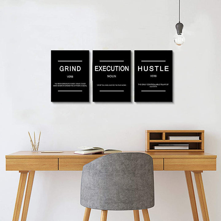 Framed Canvas Wall Art Positive Quote | Bowlift