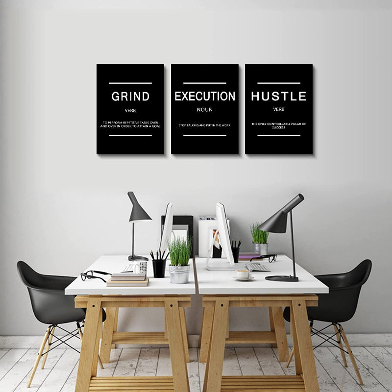 Framed Canvas Wall Art Positive Quote | Bowlift