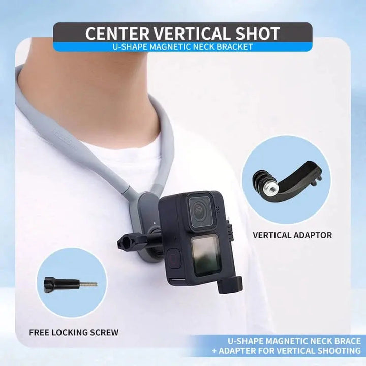 BowLift | Hands-free U-shaped neck holder for POV and Vlog recordings
