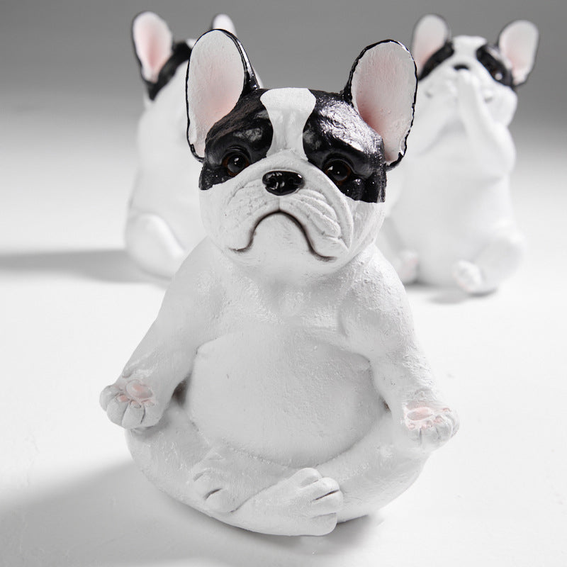 Yoga French Bulldog Ornament Decoration | Bowlift