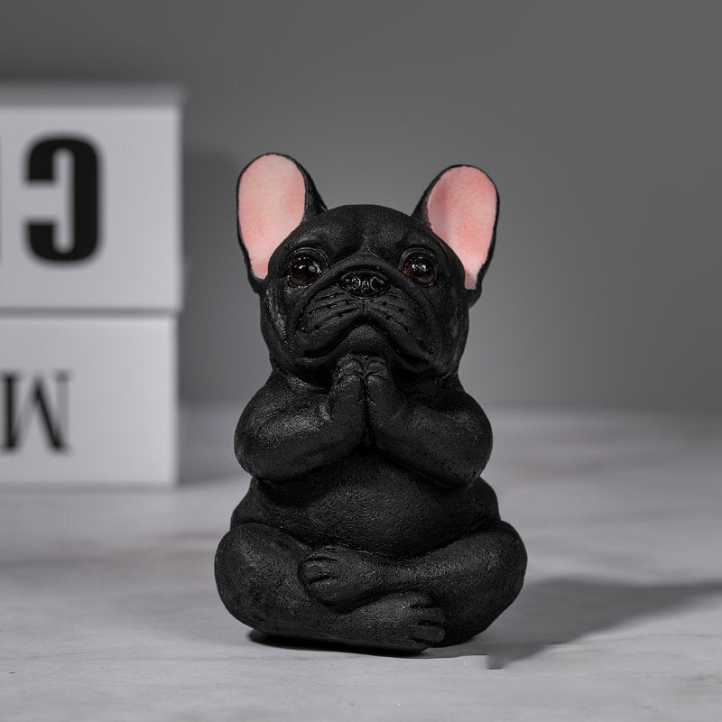 Yoga French Bulldog Ornament Decoration | Bowlift
