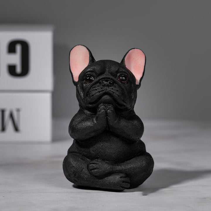 Yoga French Bulldog Ornament Decoration | Bowlift