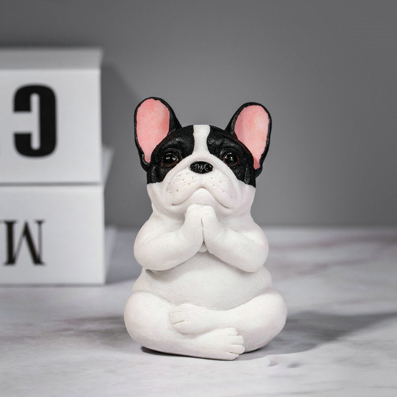 Yoga French Bulldog Ornament Decoration | Bowlift