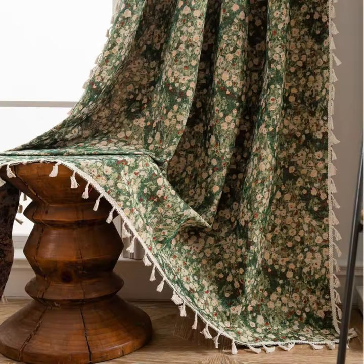 BowLift | French Vintage Floral Pattern Curtain