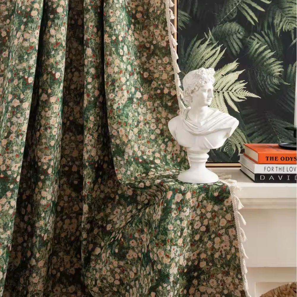 BowLift | French Vintage Floral Tapestry Curtain