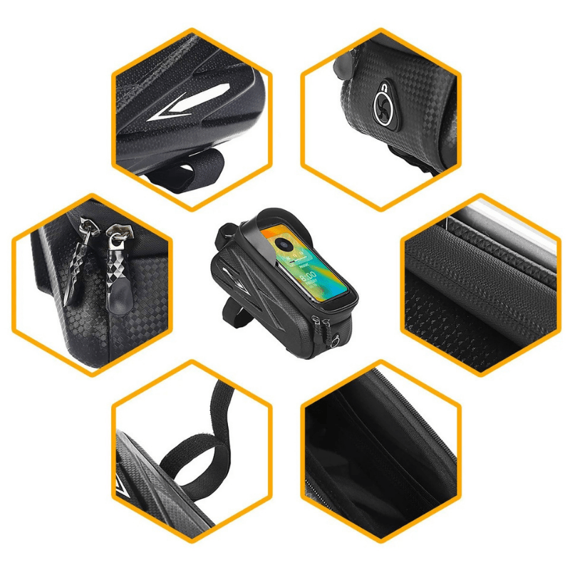 BowLift | Waterproof bike saddle bag with touchscreen & mobile phone compartment