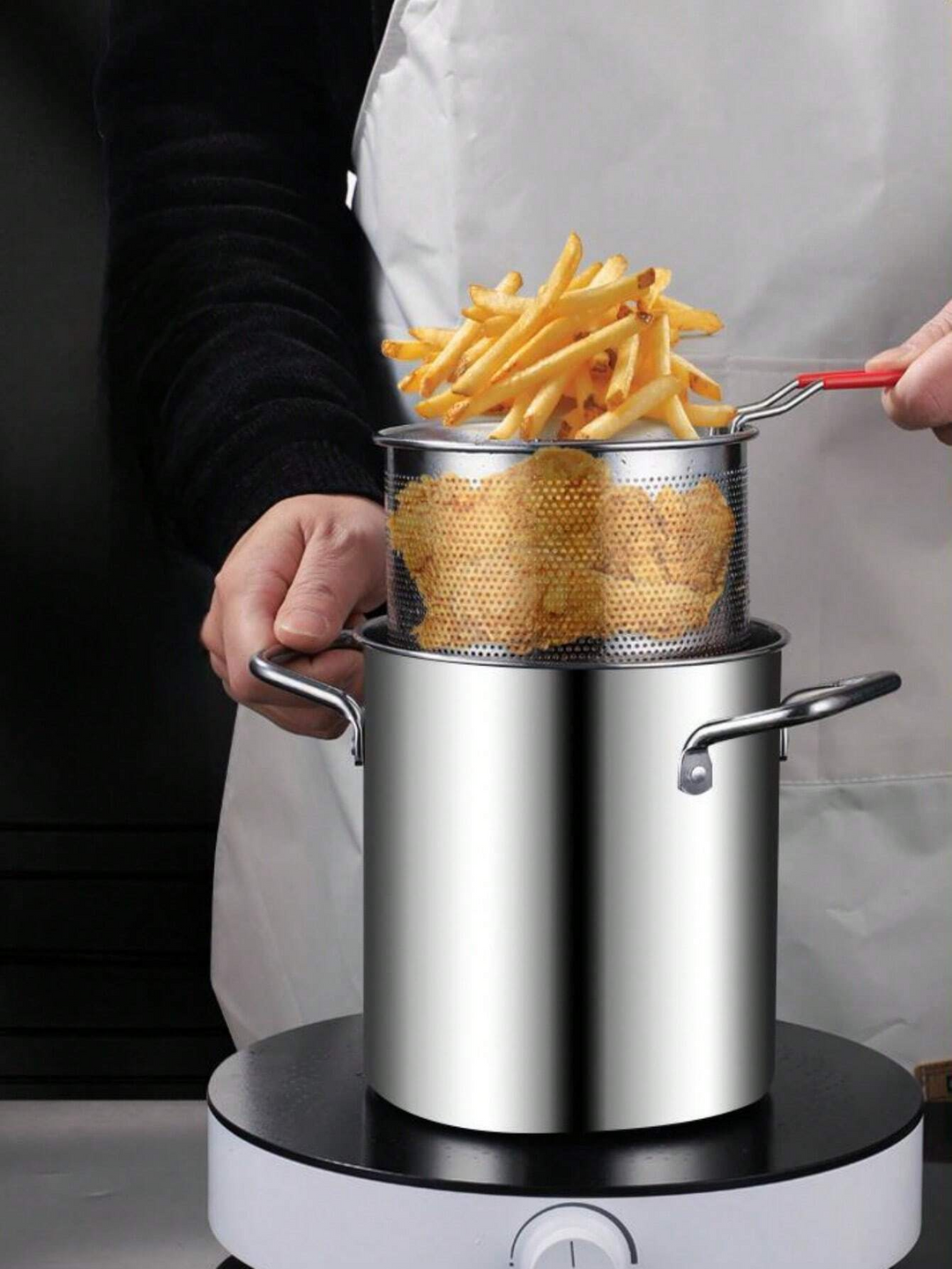 Fryer for crispy snacks with less oil | Bowlift