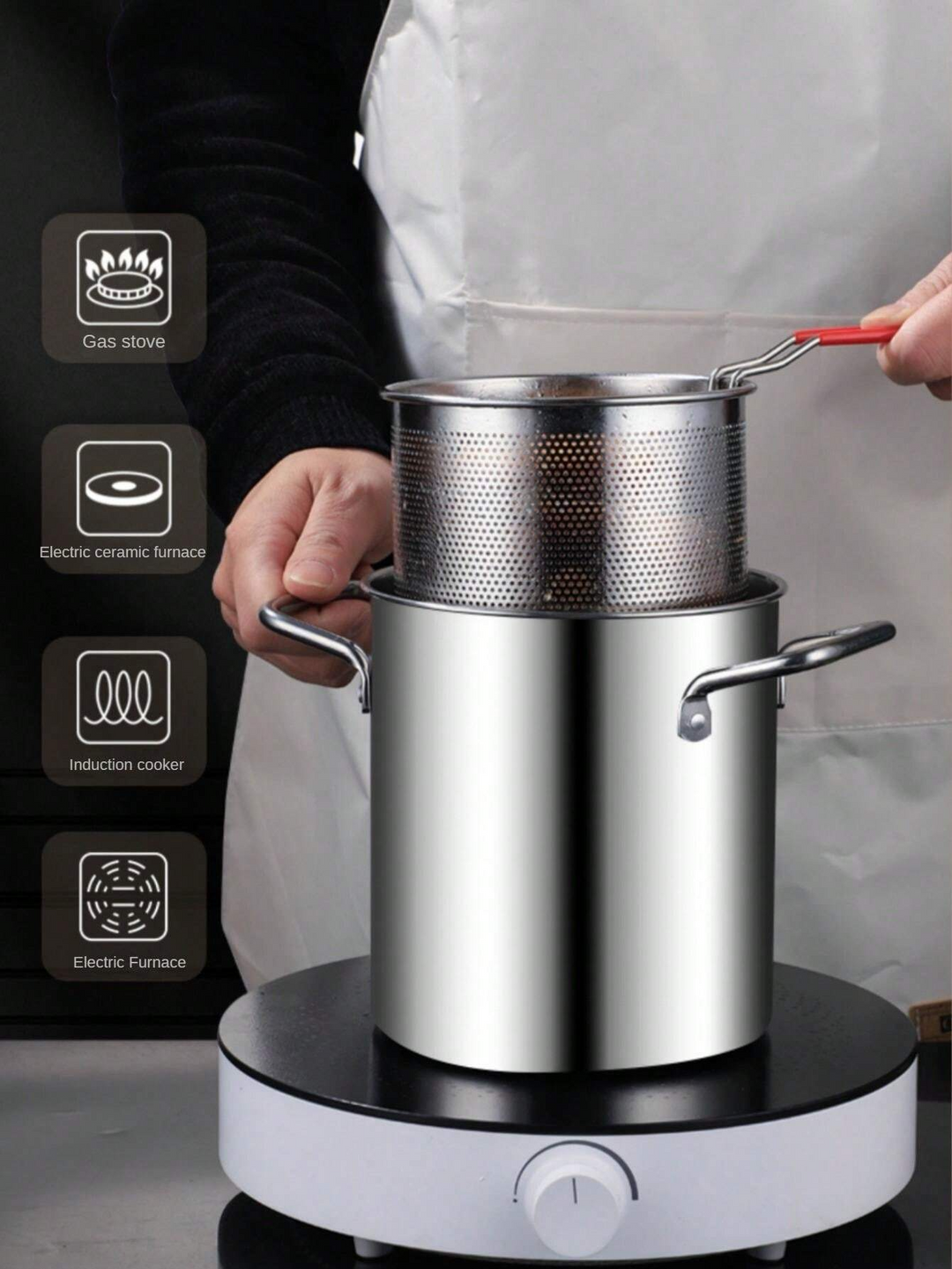 Fryer for crispy snacks with less oil | Bowlift