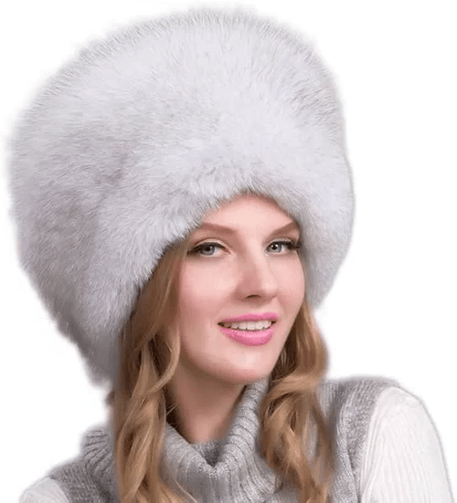BowLift | Glaciera Lux Winter Hat | Real Fur Hat with Ear Protectors | Elegant & Warm Luxury Hat for Women