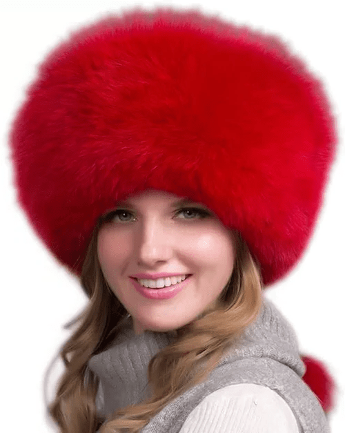 BowLift | Glaciera Lux Winter Hat | Real Fur Hat with Ear Protectors | Elegant & Warm Luxury Hat for Women
