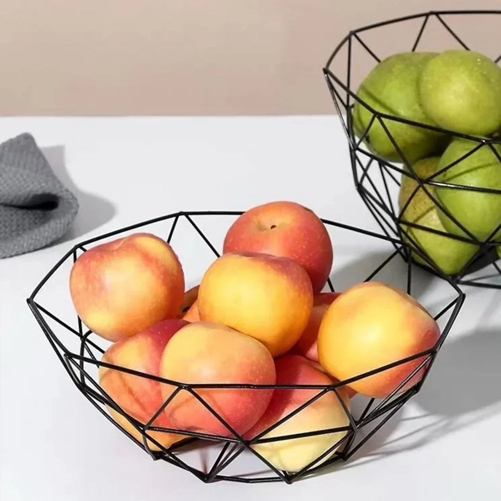 BowLift | Fruit basket – iron – hollow drain basket – living room decor