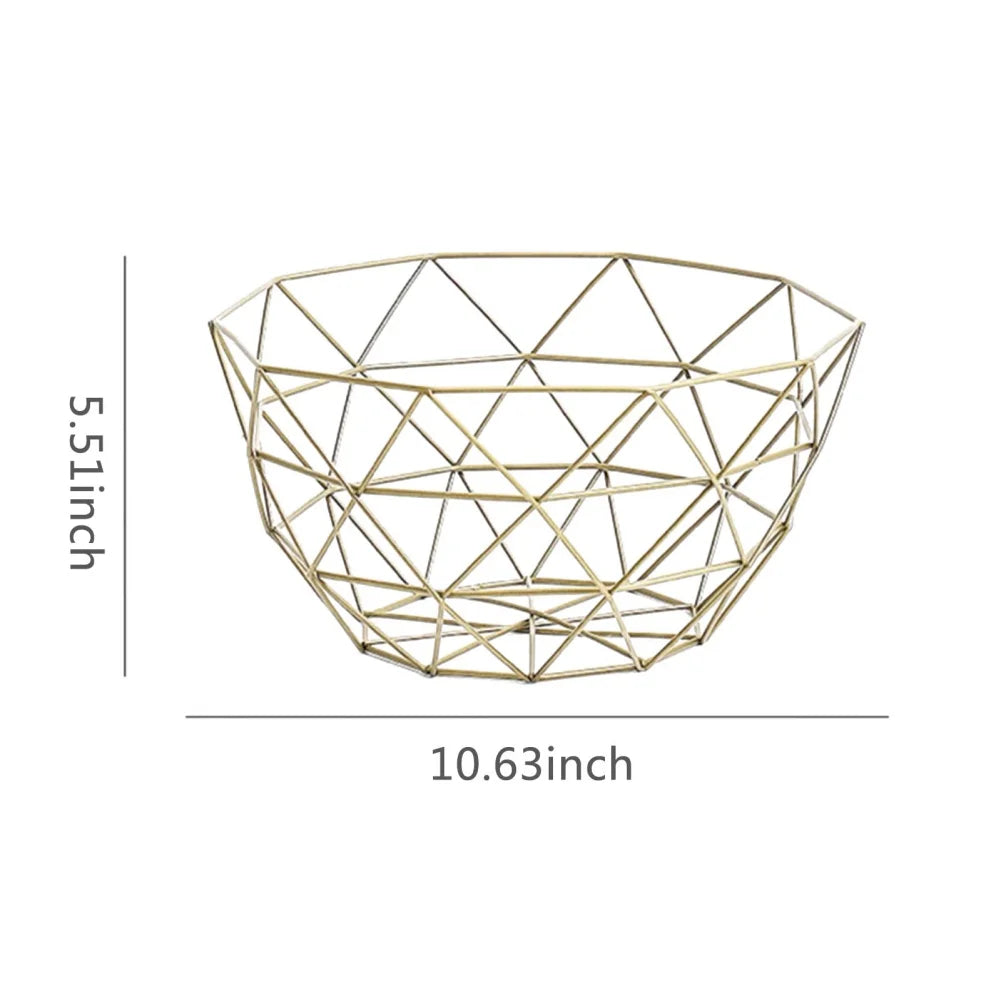 BowLift | Fruit basket – iron – hollow drain basket – living room decor