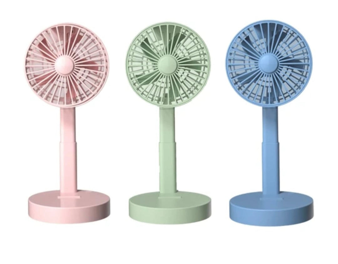 Foldable Telescopic Charging Fan, Minimalist, Mini Portable Desktop | Bowlift