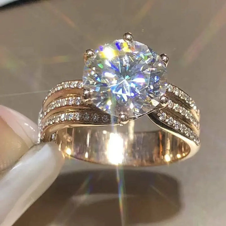 BowLift | Sparkling 3-Carat Zirconia Ring – Glamorous Shine for Any Occasion