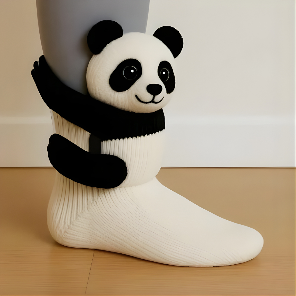 BowLift | Fuzzy Animal Plush Socks Women Men Cozy Non Slip Warm Winter