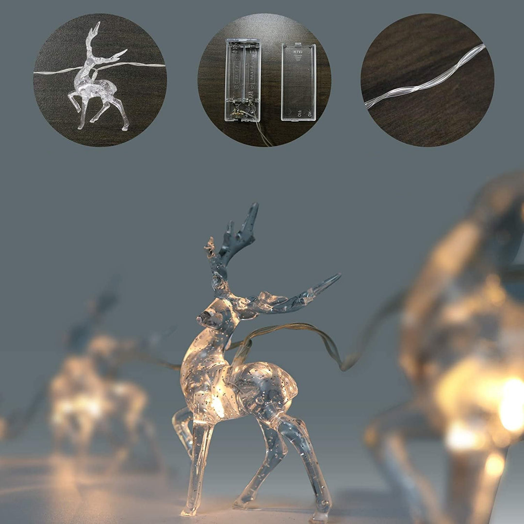 Glowing Reindeer - 1.5M LED Christmas Lights for Reindeer Bowlift