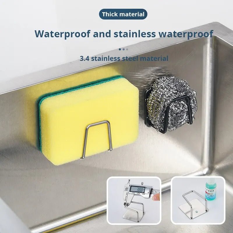 BowLift | Space-saving stainless steel sponge holder for sinks