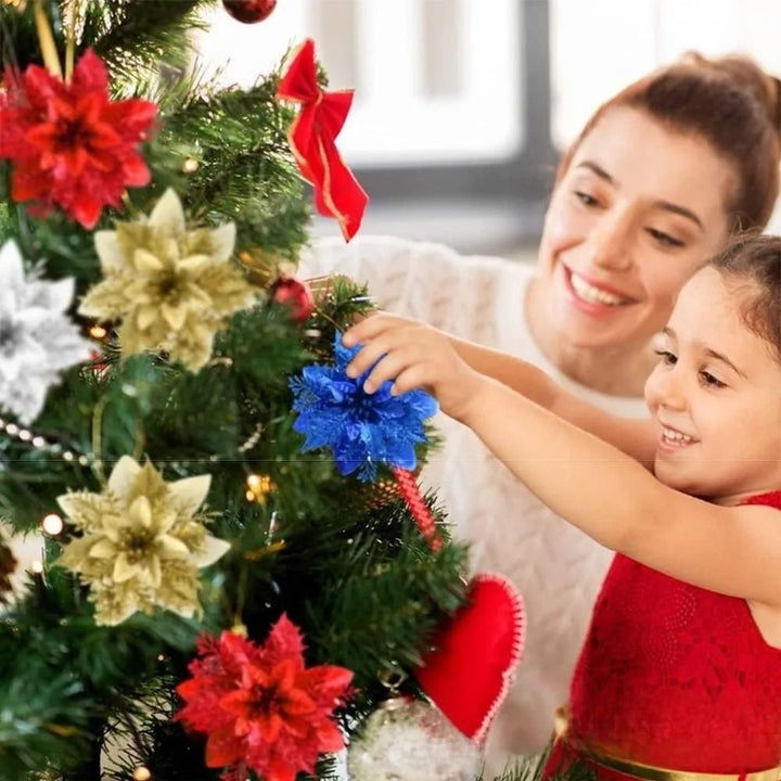 BowLift | Premium Glitter Flower Ornaments for Festive Presentation